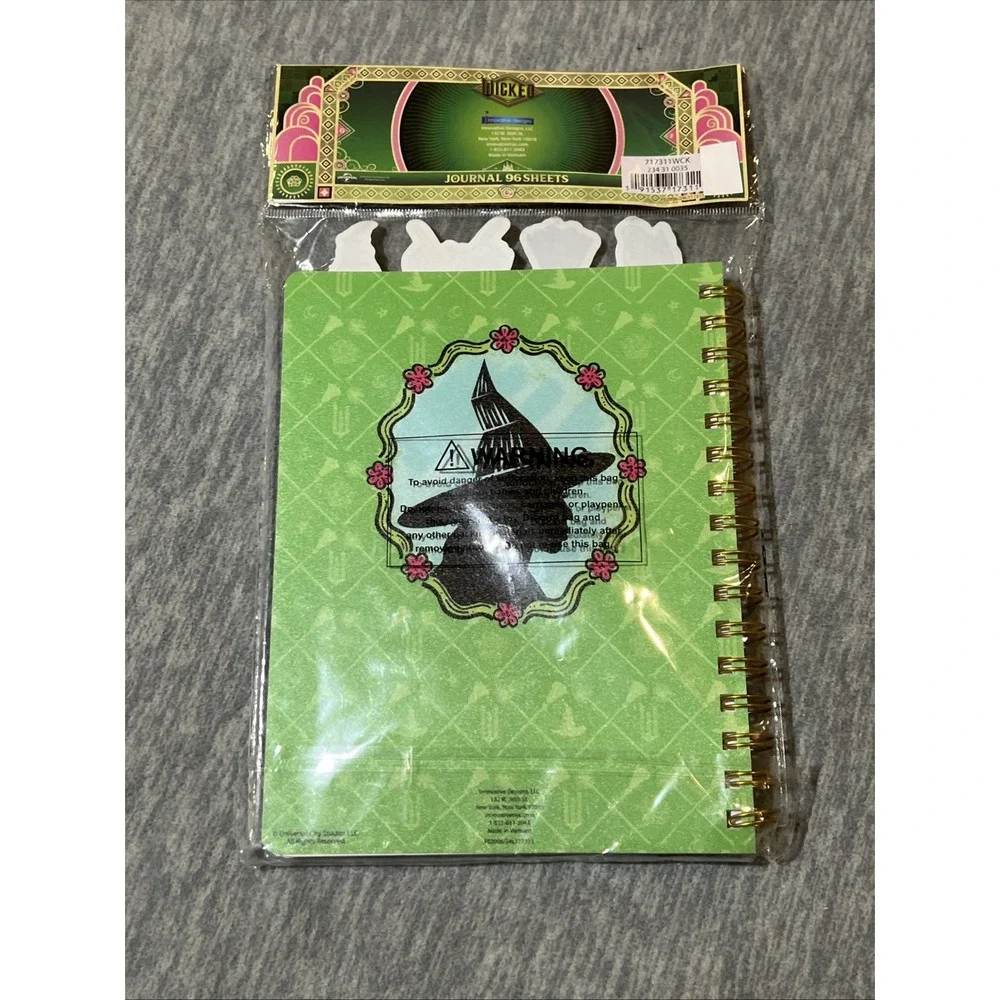 Wicked‎ Elphaba Witch Spiral Journal 96 Sheets Target Innovative Designs New